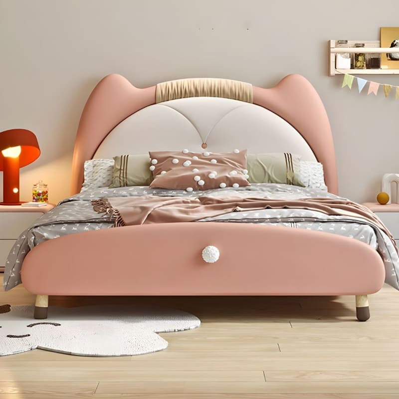 Berlioz Minimalist Solid Teak Platform Bed Cot - Image 3