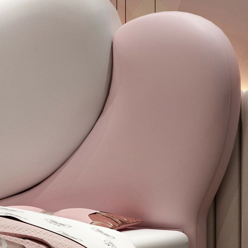 Elsa Curved Organic Velvet Bed Cot - Image 6