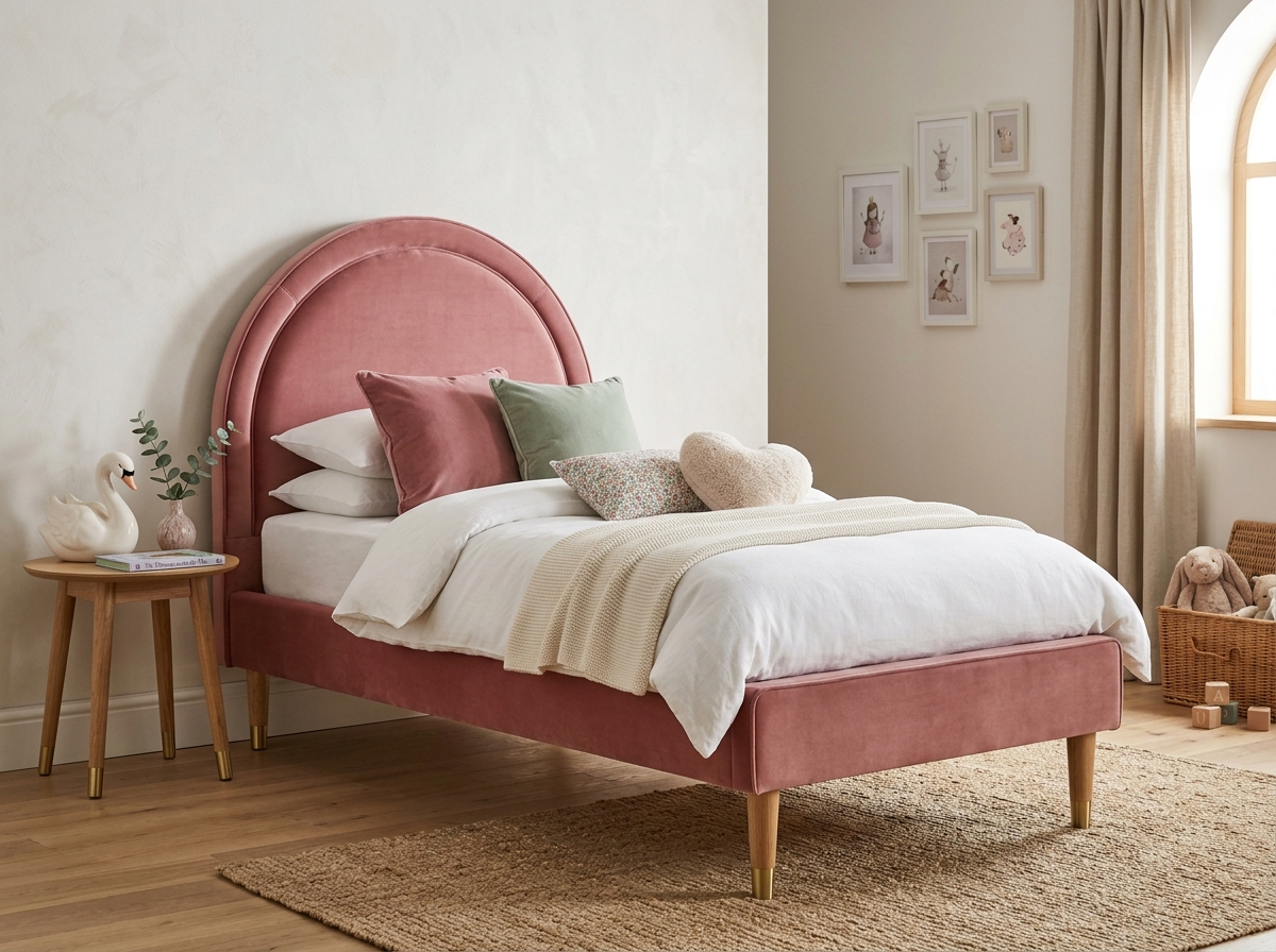 Sophie Elegance Princess Velvet Cot Bed
