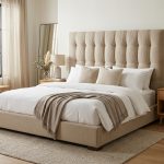Luna Comfort Upholstered King Size Bed Cot