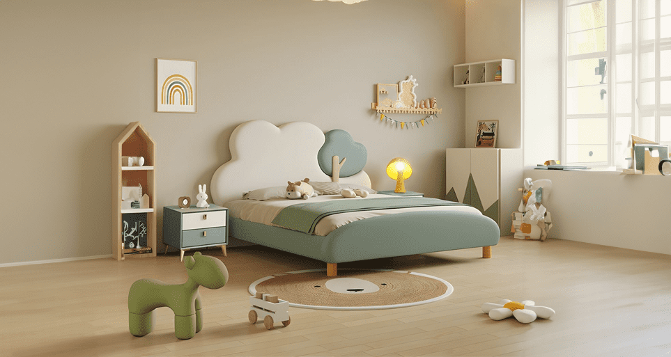 Mowgli Solid Teakwood Cottage Canopy Cot Bed - Image 3