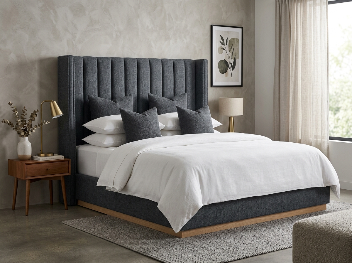 Oslo Premium Vertical Fluted Wingback King Cot