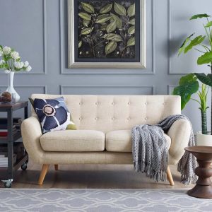 Dolce Sophisticated Curved Living Room Sofa